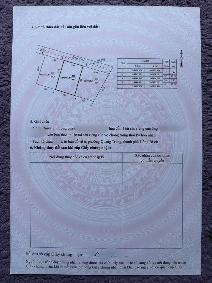 Đất nền Phường Quang Trung, Uông Bí 94m² giá 1.2 tỷ - Đường ô tô, mặt tiền rộng rãi!