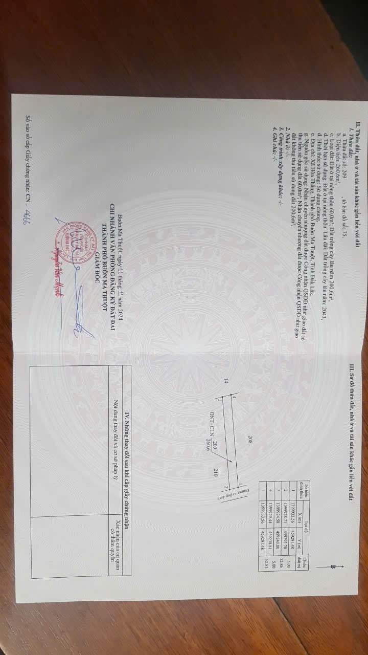 Đất nền Hoà Thắng, Tân Lập 260m² giá 1.3 tỷ - Đầu tư sinh lời ngay!