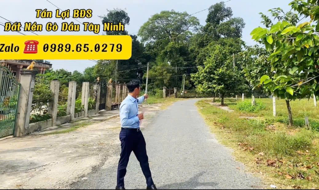 Đất nền Phước Thạnh Gò Dầu 210m² giá 580 triệu - Sổ hồng chính chủ!