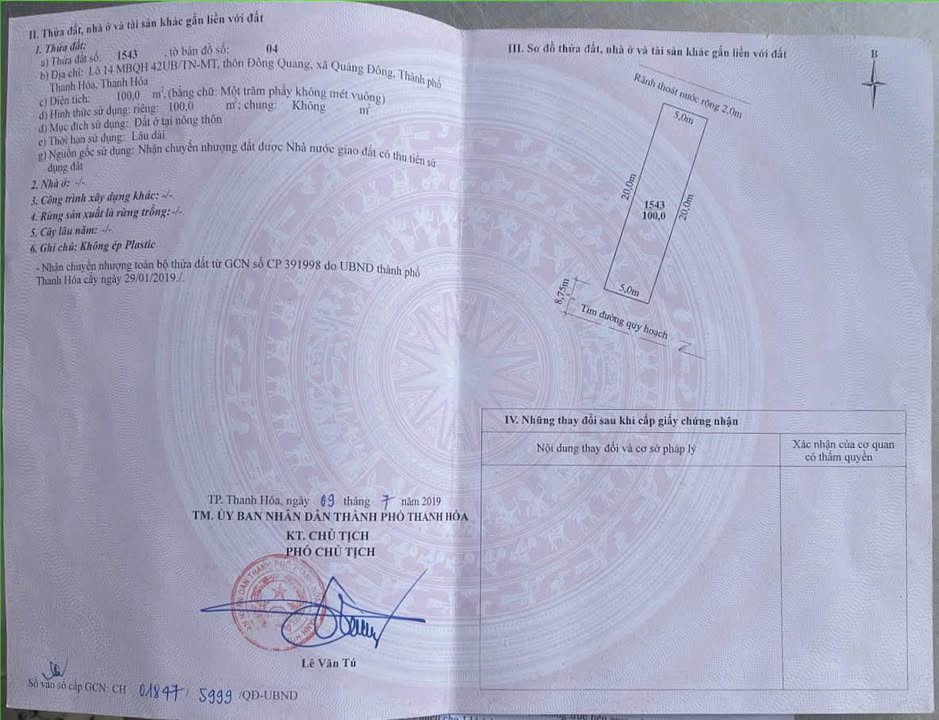 Lô đất Đông Quang, Thanh Hóa 100m² giá 2,2 tỷ - Vị trí sáng giá!