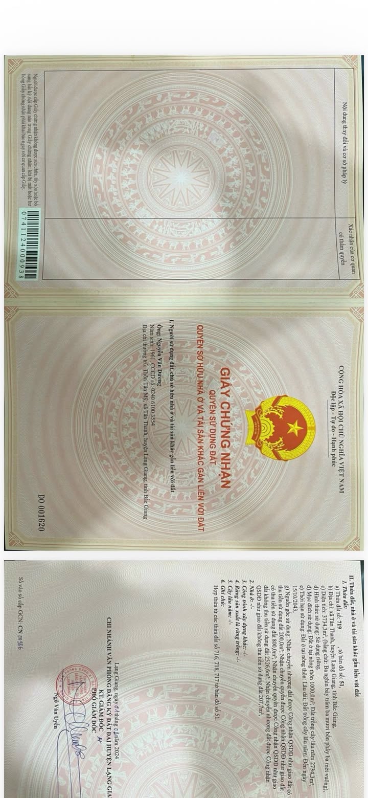 Biệt thự đẳng cấp tại Lạng Giang, Bắc Giang 5800m² - Sổ đỏ chính chủ, thương lượng giá tốt!