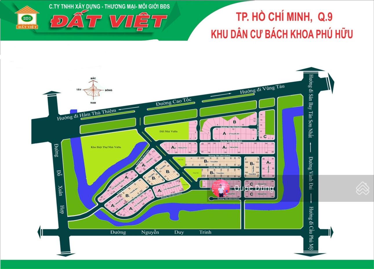 Đất nền giá tốt tại KDC ĐH Bách Khoa, P Long Trường, TP HCM - Giá chỉ từ 63 triệu/m²!
