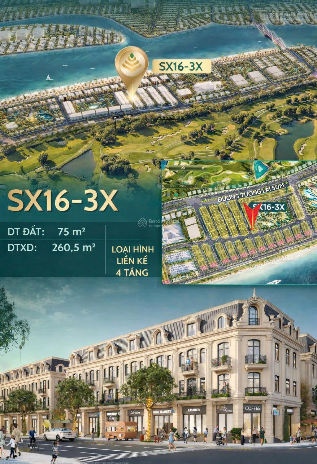 Liền kề Sóng Xanh 75m² giá thỏa thuận - Cơ hội vàng cạnh hồ và sân golf!