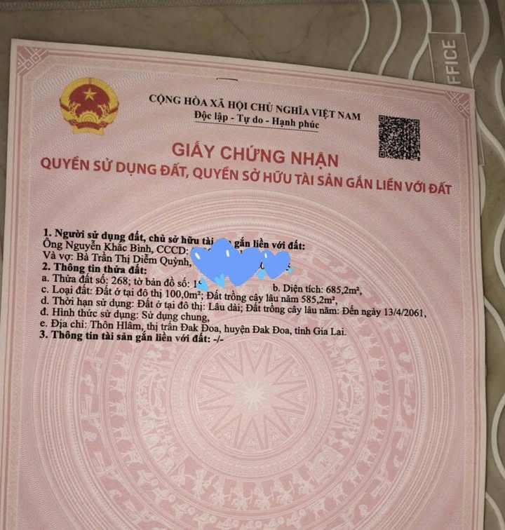 Đất nền chính chủ đường Đinh Núp, Chư Sê 315m² - Đầu tư sinh lời tuyệt vời!