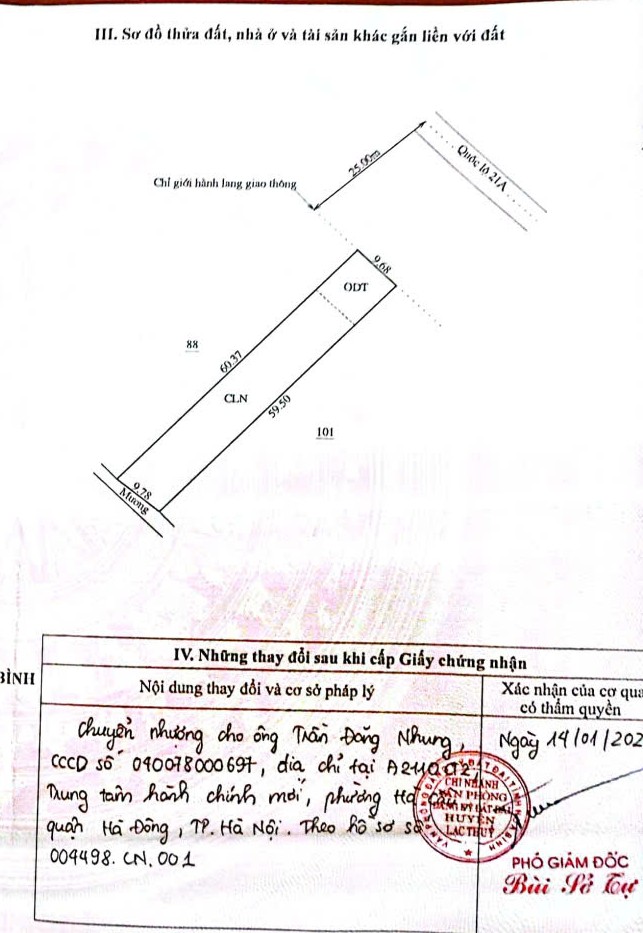 Đất mặt tiền Quốc lộ 21B - Thị trấn Ba Hàng Đồi 580,2m² - Tiềm năng đầu tư cao!