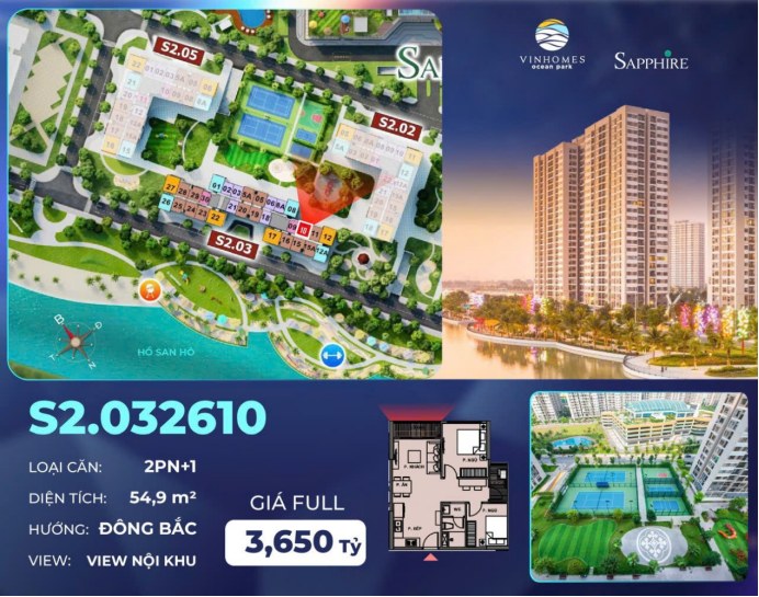 Căn hộ 2PN+1 góc xã Nghĩa Trụ 55m² giá 3.65 tỷ - Yên tĩnh và tiện nghi