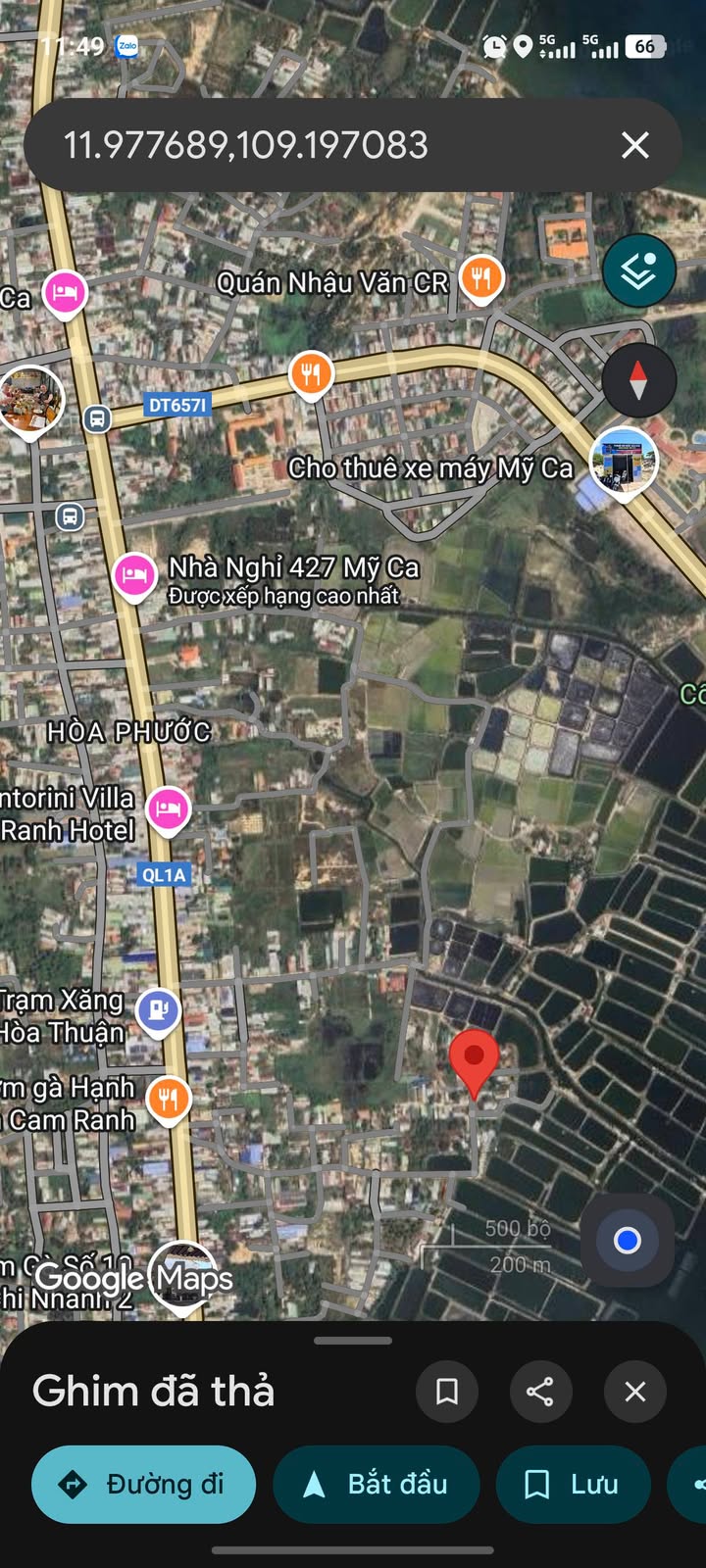 Nhà mặt tiền Đầm Mỹ Ca, Cam Nghĩa 156m² giá 2 tỷ - Vị trí đẹp, không quy hoạch!