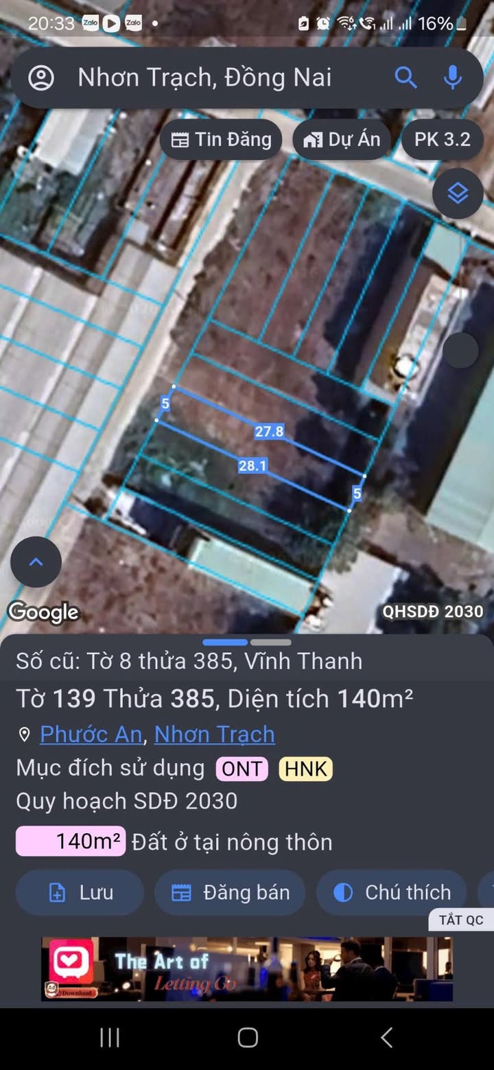 Đất nền Phước An Nhơn Trạch 140m² giá 2 tỷ - Sổ đỏ chính chủ