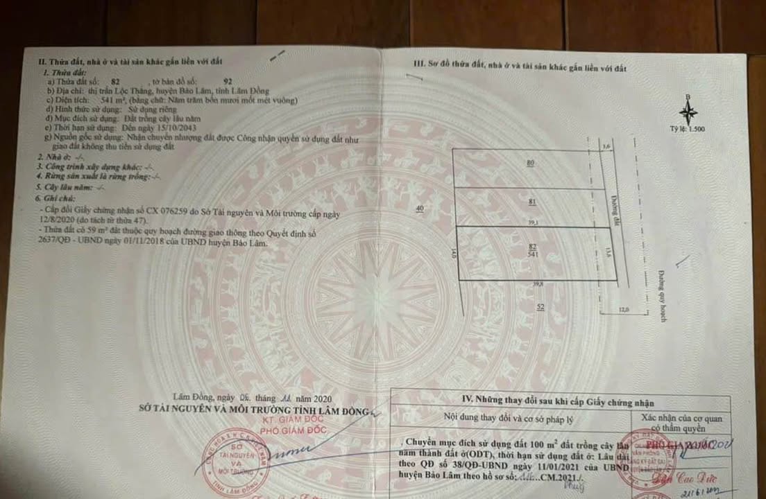 Đất thổ cư 100m² tại Ấp 85 Lộc Thắng, Bảo Lâm giá 1.35 tỷ - Tiềm năng sinh lời cao!