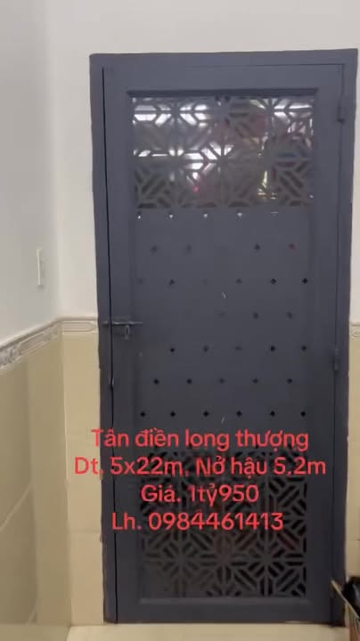 Nhà trệt lầu 109m² tại Ấp Tân Điền, Long Thượng giá 1.95 tỷ - Pháp lý sổ hồng chính chủ!