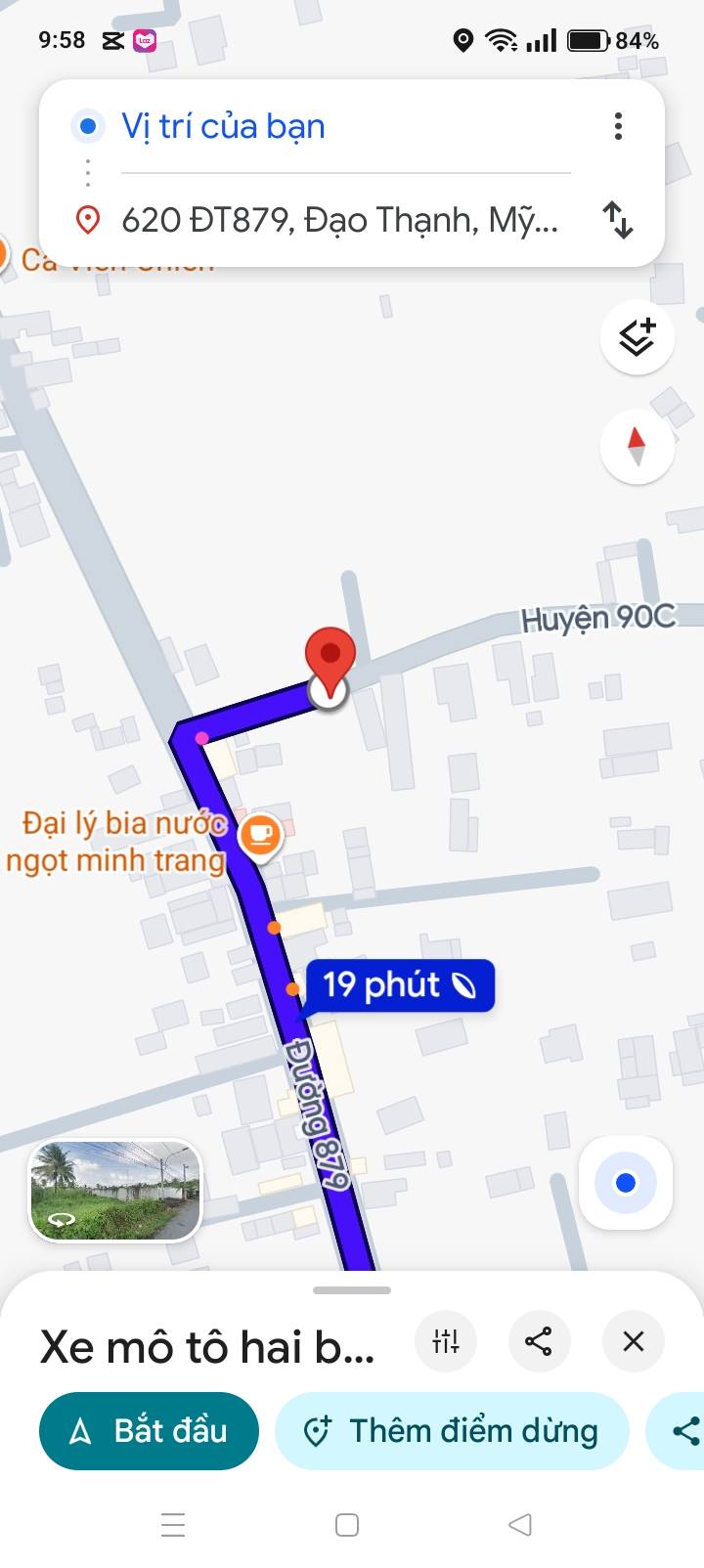 Bán FrontHouse Long Hòa A, Đạo Thạnh cũ 300m² giá 2 tỷ - Đường ô tô vi vu!