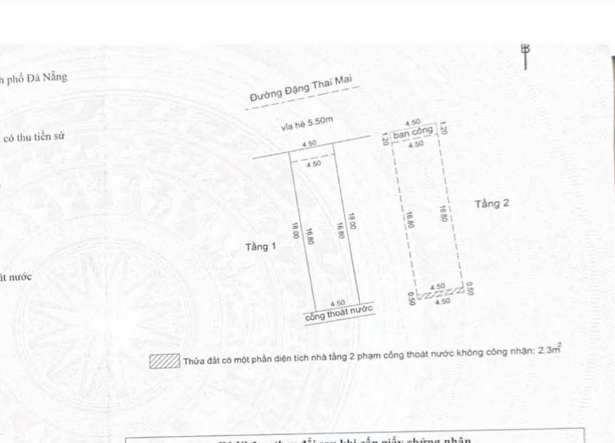 Nhà phố mặt tiền Đặng Thai Mai, 81m² giá 12 tỷ - Cơ hội đầu tư sinh lời!