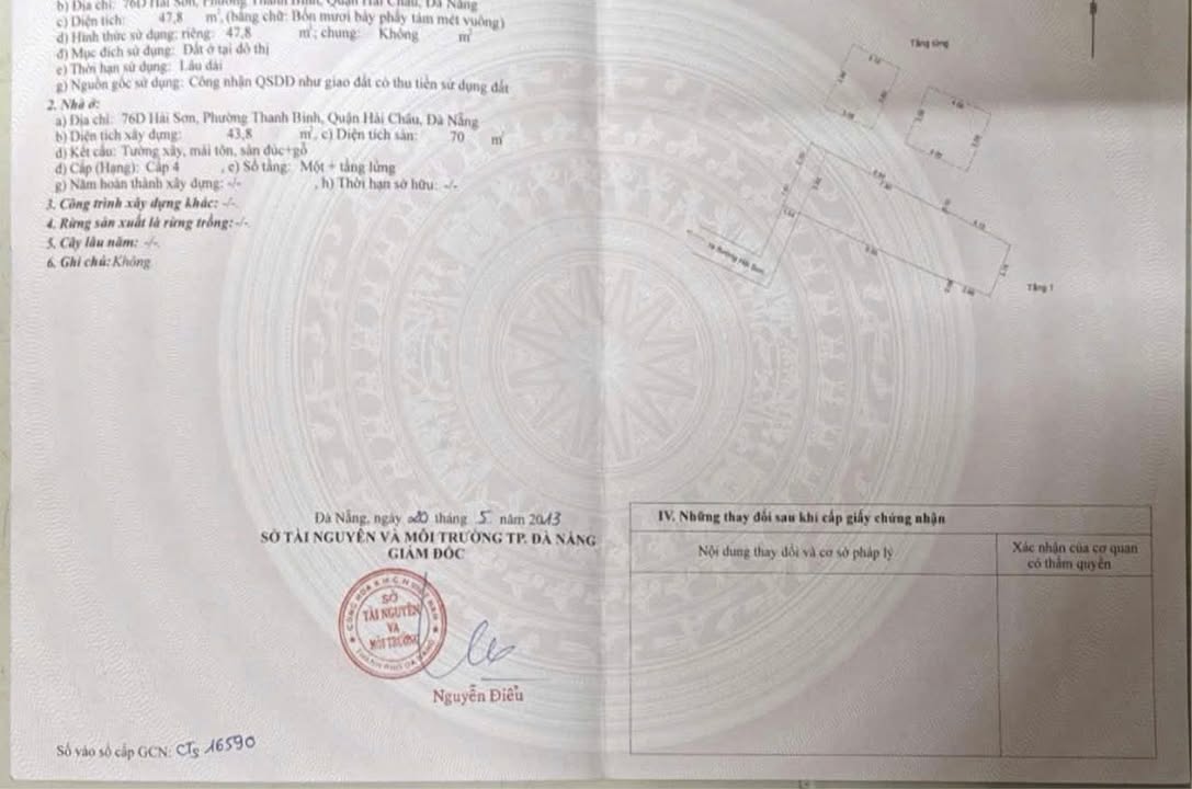 Nhà phố đường Hải Sơn, Hải Châu, Đà Nẵng 48m² giá 2.95 tỷ - Cơ hội vàng trung tâm!