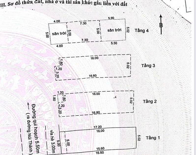 Căn hộ 4 tầng mặt tiền đường Núi Thành 85m² giá 9.5 tỷ - Đầu tư sinh lời ổn định!