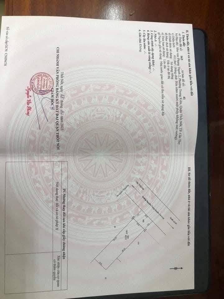 Đất thổ cư mặt tiền đường Nguyễn Trọng Quyền, Quận Ô Môn, 495m² - Cơ hội đầu tư hấp dẫn!