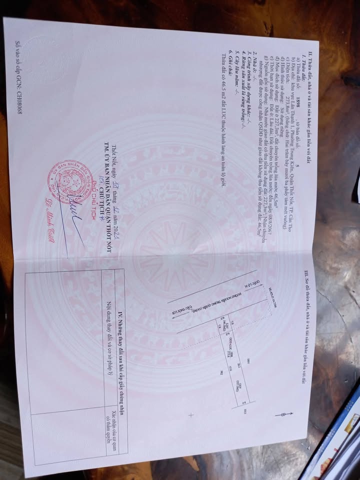 Đất nền thổ cư mặt tiền đường Nguyễn Trọng Quyền, Thốt Nốt, 273m² giá 2.1 tỷ - Cơ hội đầu tư hấp dẫn!