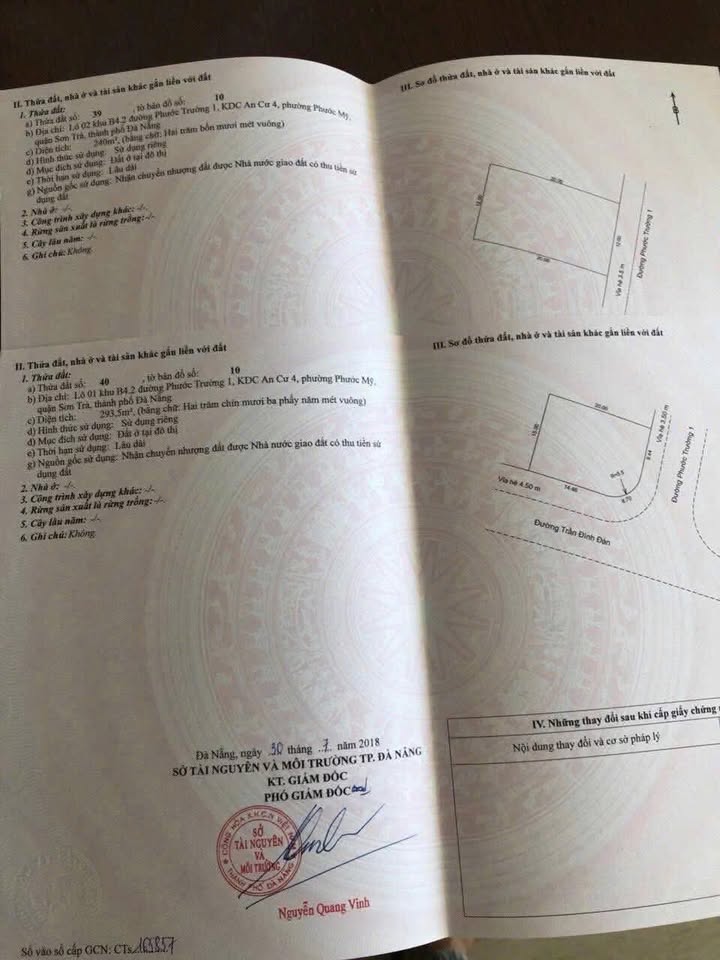 Đất nền góc Trần Đình Đàn - Đà Nẵng 533.5m² giá 122.7 tỷ - Đầu tư sinh lời không thể bỏ lỡ!