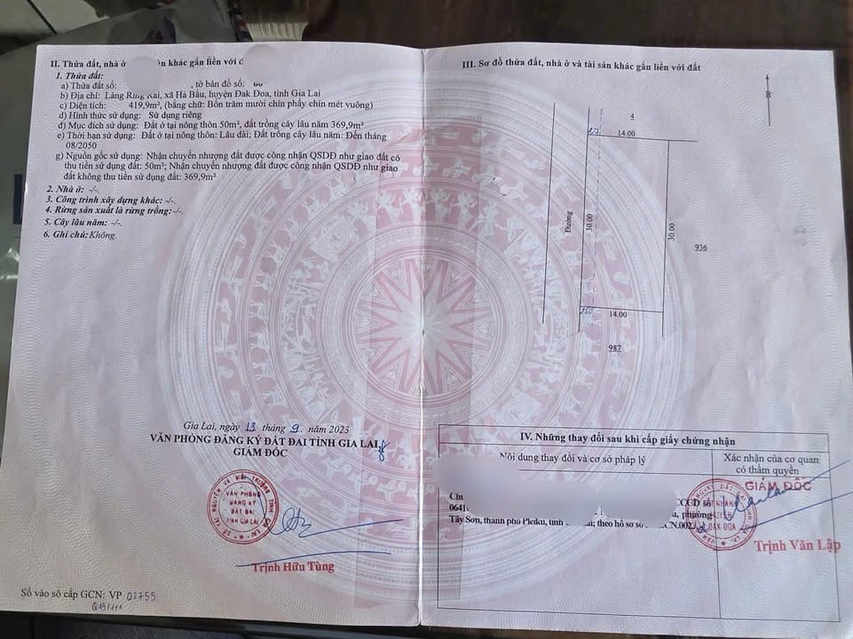 Đất nền đẹp tại Làng Ring Rai, Xã Hà Bầu, 420m² giá 1.47 tỷ - Sổ hồng chính chủ!