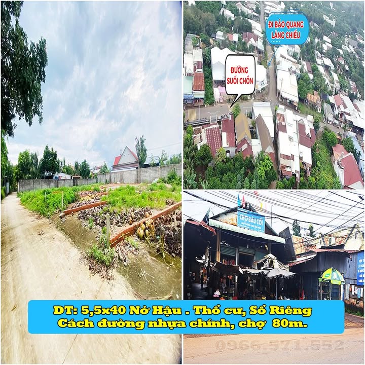 Đất nền Bàu Cối 200m² giá 980 triệu - Sổ riêng chính chủ, ngay khu dân cư đông đúc!