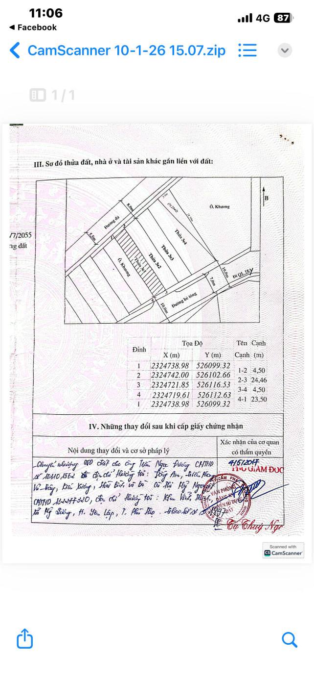 Nhà cấp 4 tại ngõ 800 Cẩm Thạch 107m² giá 1 tỷ - Ô tô đỗ trong sân!