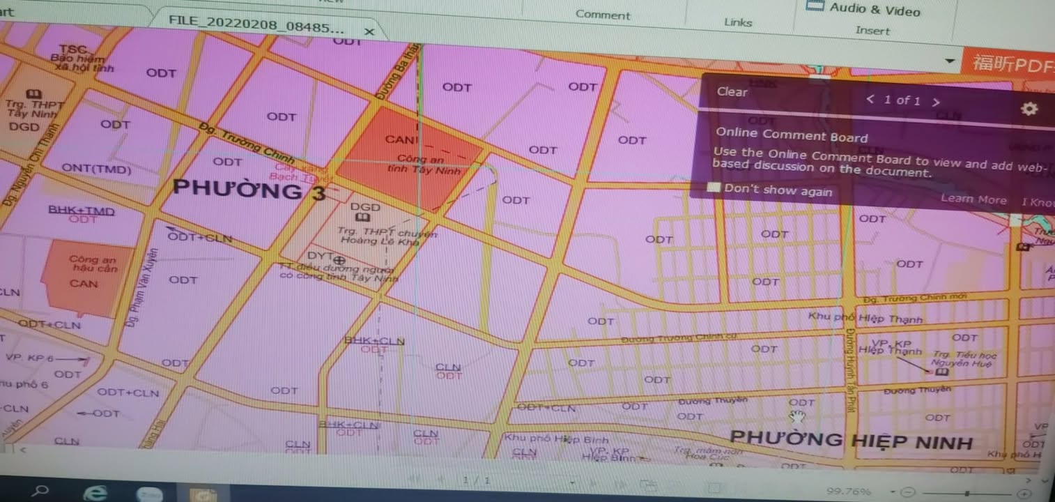 Đất trung tâm TP. Tây Ninh – Đường Trường Chinh 162m² - Vị trí đắc địa cho kinh doanh