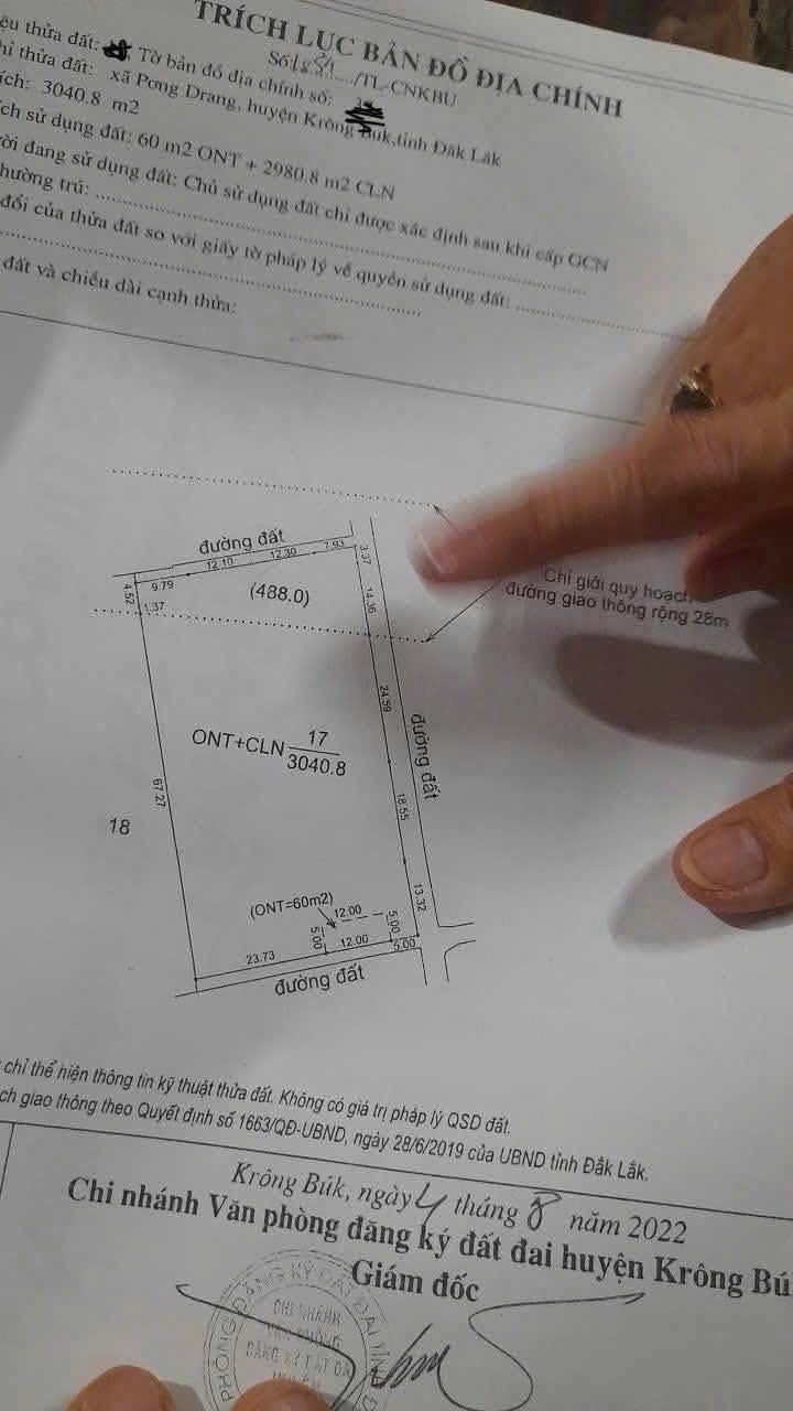 Đất nền xã Ea Ngai 3066m² giá 153.3 tỷ - Đầu tư sinh lời tốt!