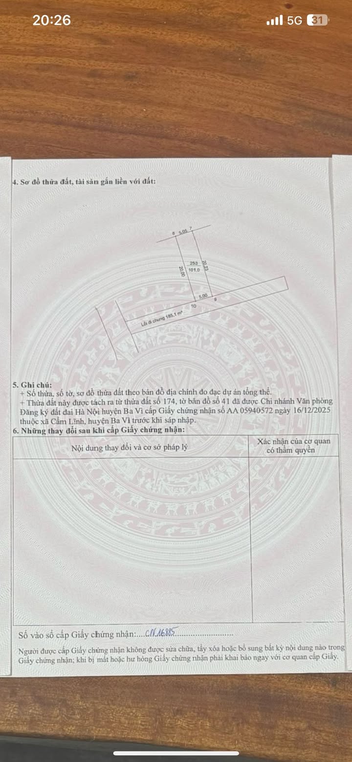 Đất nền Cẩm Lĩnh, Ba Vì 101m² giá 1 tỷ - Sổ đỏ chính chủ, đầu tư sinh lời!