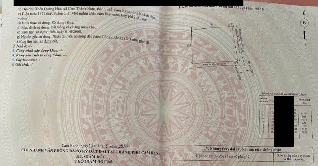 Đất nền Cam Thành Nam 720m² giá 1.5 tỷ - Tiềm năng tăng giá rõ rệt!