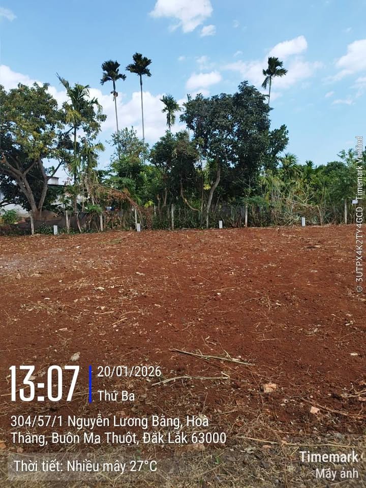 Đất nền liền kề Phường Tân Lập, Buôn Ma Thuột 95m² giá chỉ 1,1 tỷ - Sổ hồng chính chủ!