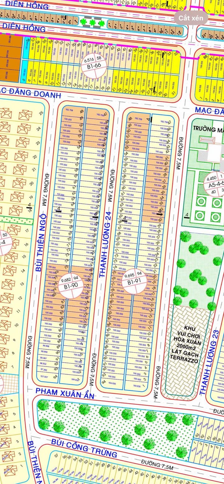 Đất nền liền kề lô góc tại Hòa Xuân 270m² giá 20 tỷ - Cơ hội đầu tư tuyệt vời!