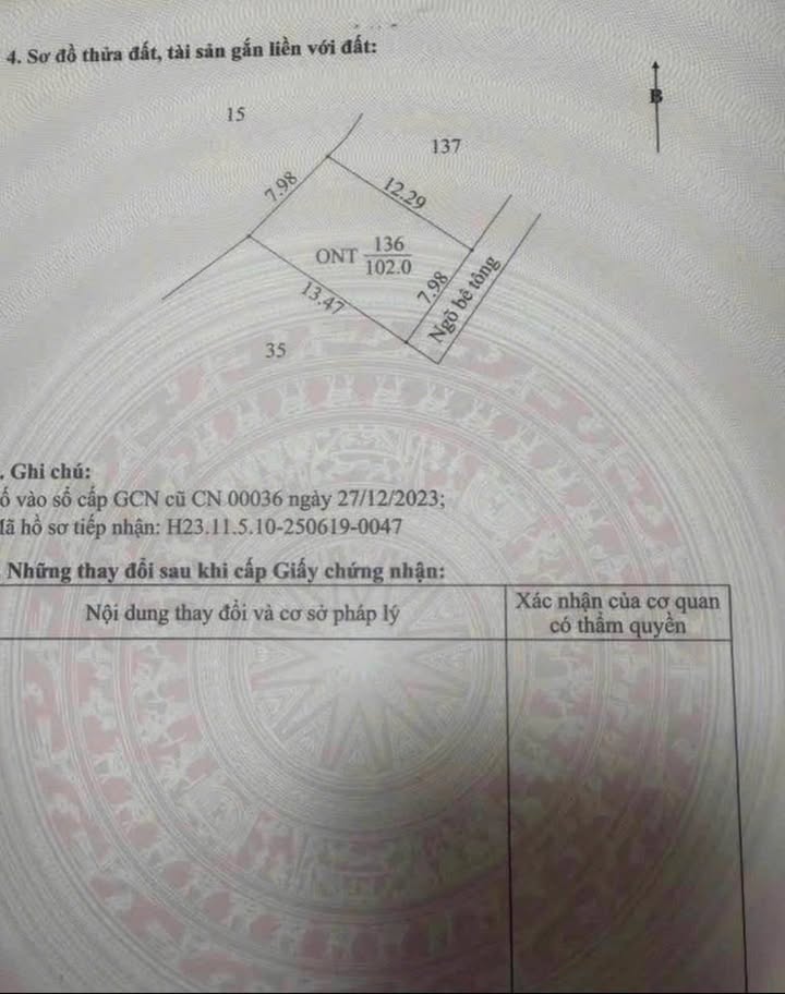 Đất nền Thôn Thượng Thái, Nam Sách 102m² - Giá chỉ từ 100 triệu