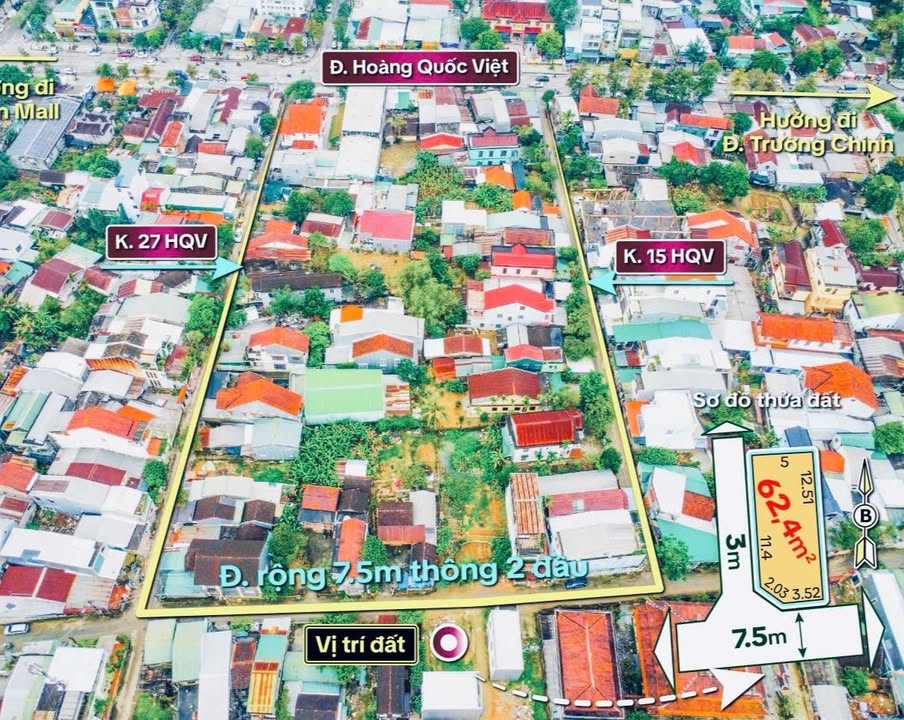 Đất nền kiệt ô tô Hoàng Quốc Việt 63m² giá 2.3 tỷ - Cơ hội đầu tư hấp dẫn!