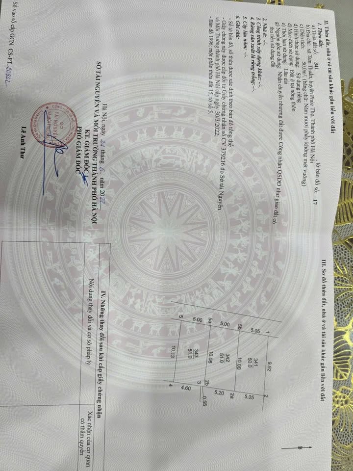 Đất nền làng nghề may Tam Thuấn, Phúc Thọ 50m² giá 3 tỷ - Cơ hội đầu tư tuyệt vời!