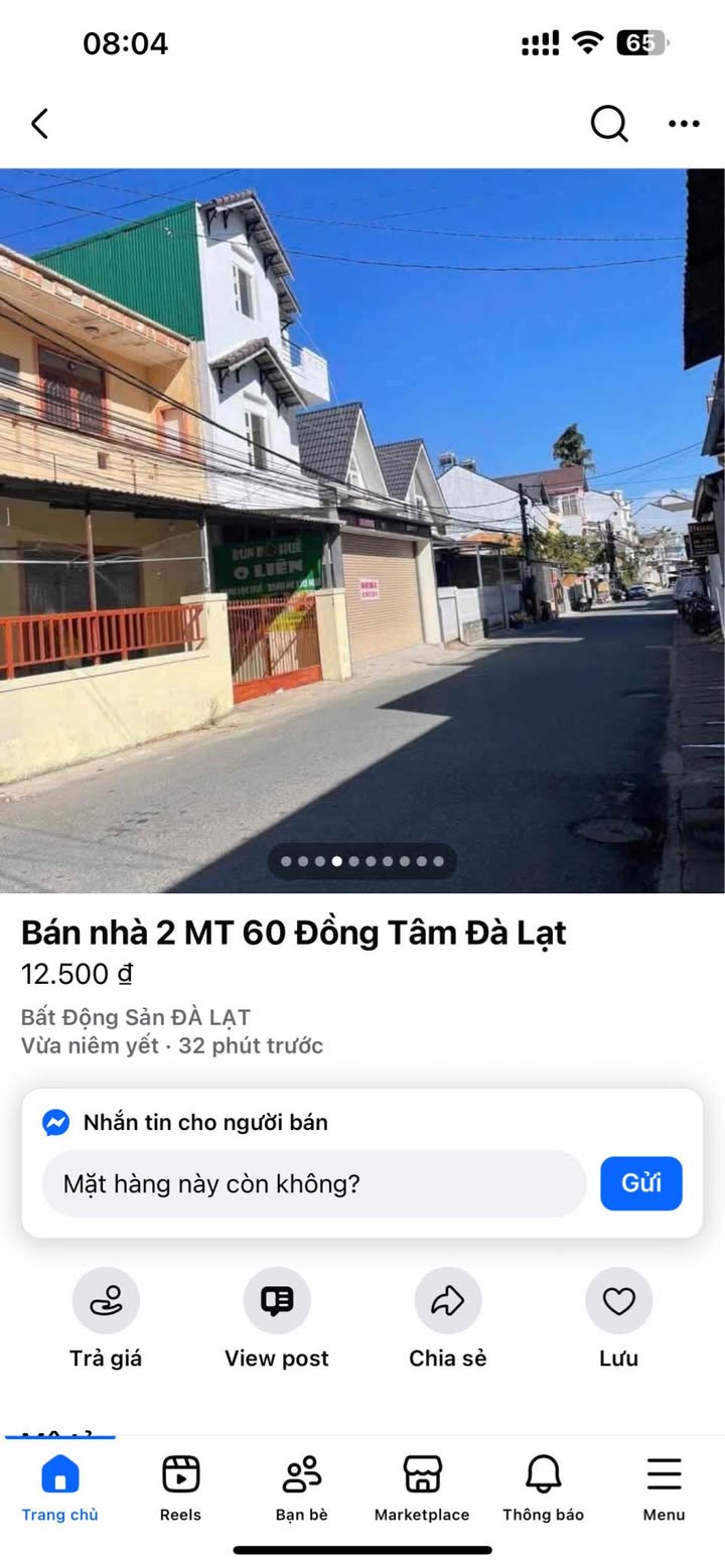 Nhà 2 mặt tiền tại Đồng Tâm, Đà Lạt 122m² giá 12.5 tỷ - Sổ hồng riêng!