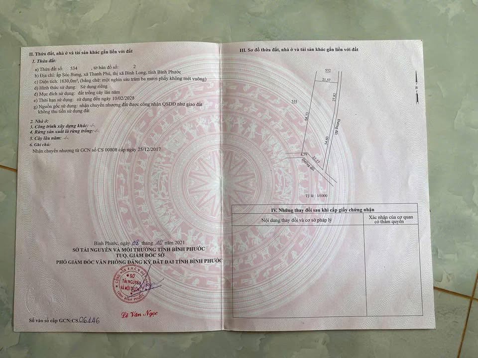 Đất nền Lô góc 1.630m² tại Phường An Lộc - Giá Thỏa thuận hấp dẫn!