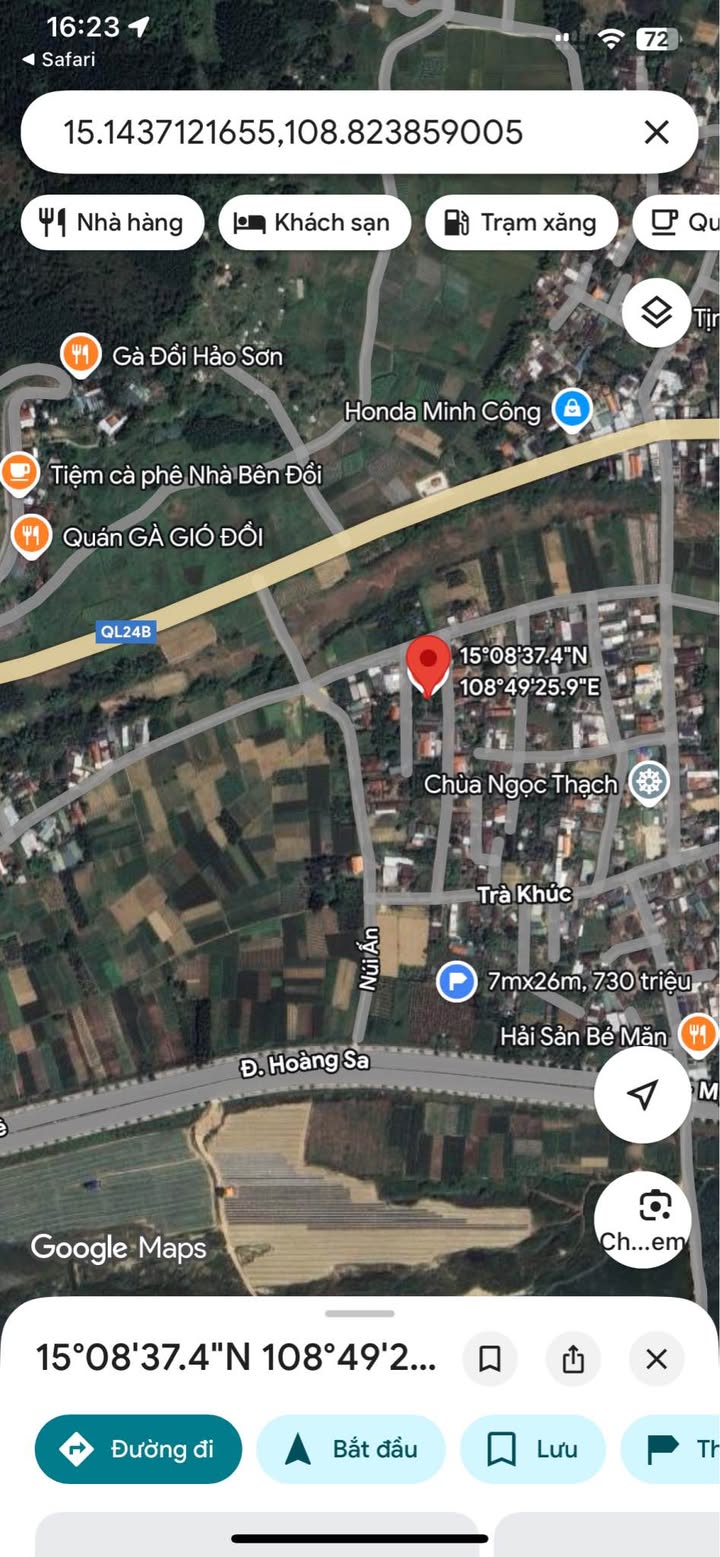 Đất Vườn Tịnh An 175m² giá 950 triệu - Vị trí đắc địa tương lai phát triển!