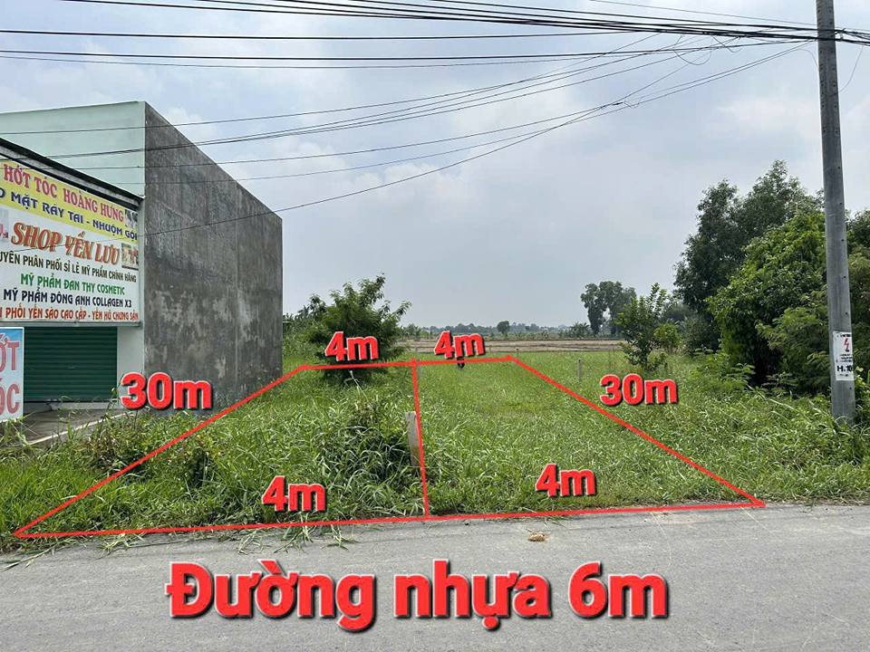 Đất thổ cư 120m² tại Cần Giuộc Long An giá 1.3 tỷ - Sổ hồng riêng, đường nhựa thông thoáng!
