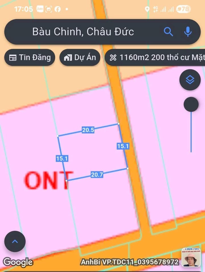 Đất nền Bàu Bàng 309m² giá 1.5 tỷ - Pháp lý rõ ràng, đầu tư sinh lời!