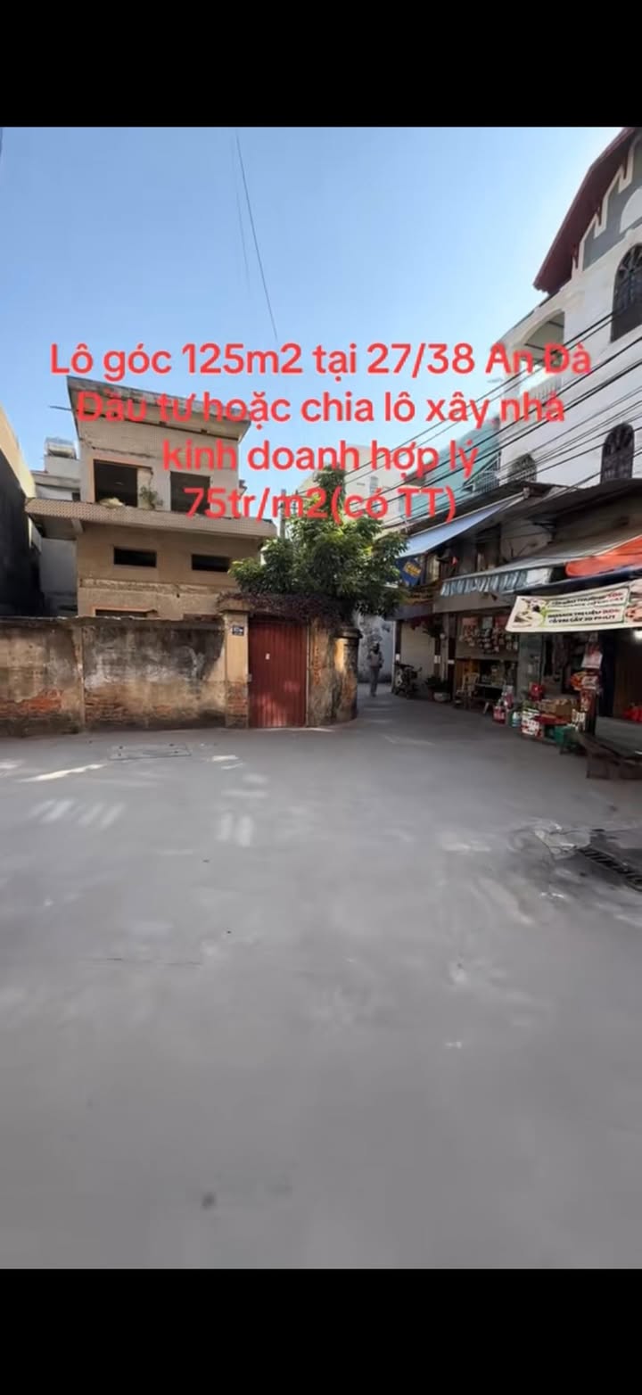 Đất nền lô góc 125m² tại trung tâm An Đà - Cơ hội đầu tư vàng!