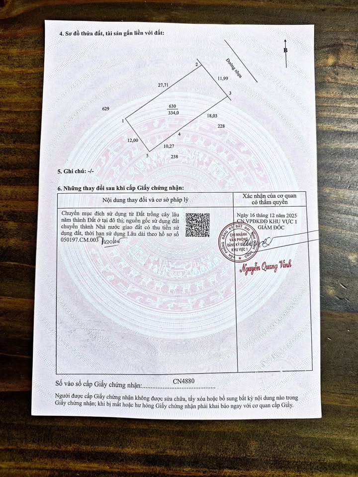 Đất nền tại phường Thanh Đức, huyện Long Hồ, 334m² giá 1.85 tỷ - Cơ hội đầu tư tuyệt vời!