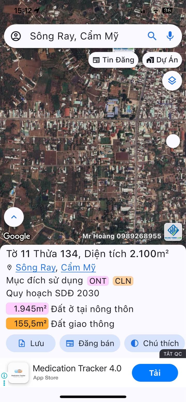 Đất nền 150m² Xã Sông Ray, Huyện Cẩm Mỹ - Giá chỉ 320 triệu!