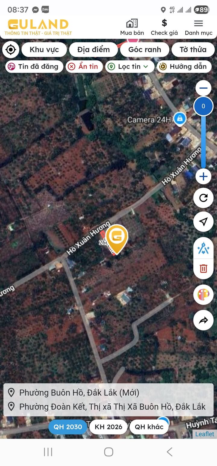 Đất thổ cư Đường Hồ Xuân Hương, P. Đoàn Kết, 270m² giá chỉ 1 tỷ - Cơ hội đầu tư tuyệt vời!