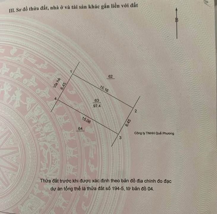 Đất dịch vụ 97m² tại Thị Trấn Trôi - Đầu tư sinh lời với vị trí đắc địa!