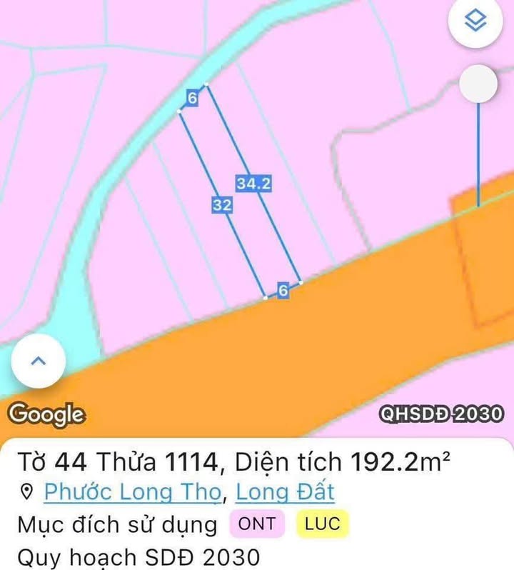 Đất nền khu tái định cư Lê Kim A, Đất Đỏ 205m² giá 2.45 tỷ - Cơ hội đầu tư tuyệt vời!