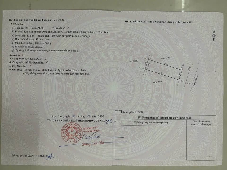 Lô đất KDC Ecohome Nhơn Bình 87.5m² giá 2.6 tỷ - Đầu tư sinh lời ngay!