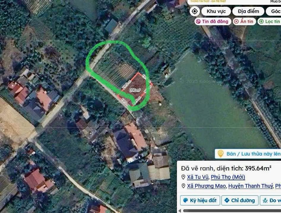 Đất nền 708m² tại xã Tu Vũ, Thanh Thủy, Phú Thọ - Vị trí đắc địa gần hồ đẹp