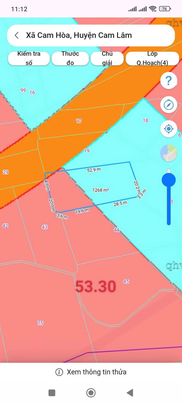 Đất lúa Cam Hoà, Cam Lâm 1300m² giá 4.9 tỷ - Cơ hội đầu tư tuyệt vời!