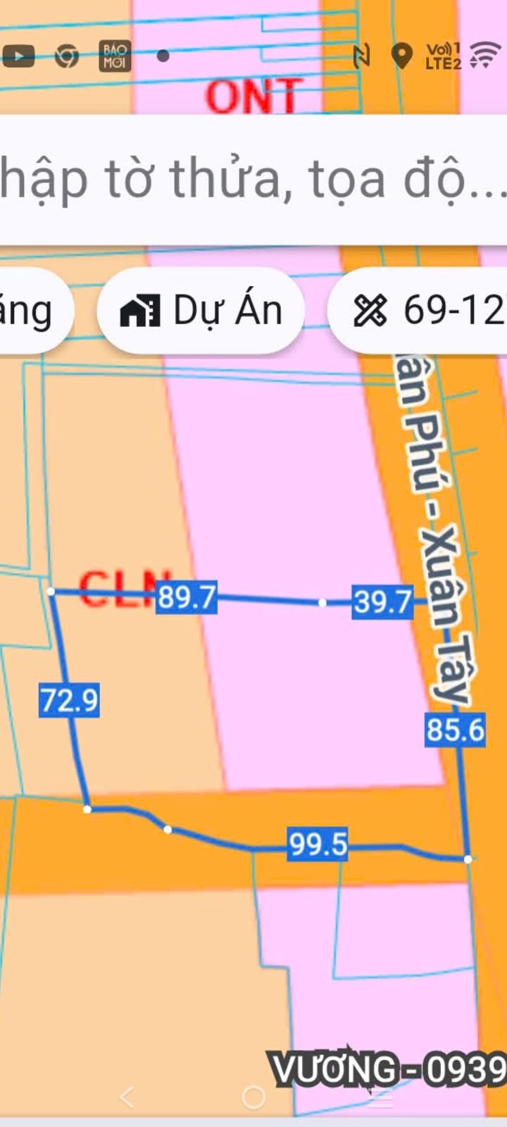 Đất nền Xuân Phú - Xuân Tây 10.086m² giá 10.3 tỷ - Mặt tiền nhựa rộng rãi!