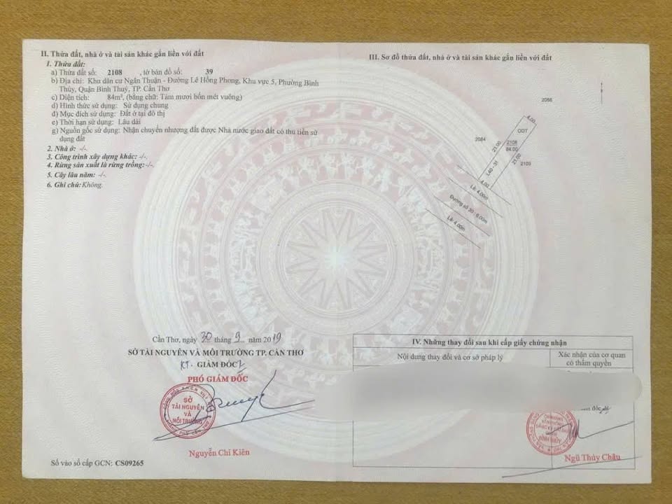 Đất nền KDC Ngân Thuận Quận Bình Thủy 84m² giá 1.82 tỷ - Đầu tư sinh lời ngay!