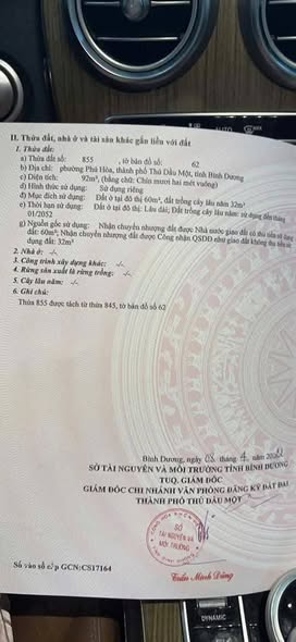 Đất nền phường Phú Lợi, TP. Thủ Dầu Một 92m² giá chỉ 2.9 tỷ - Cơ hội đầu tư tuyệt vời!